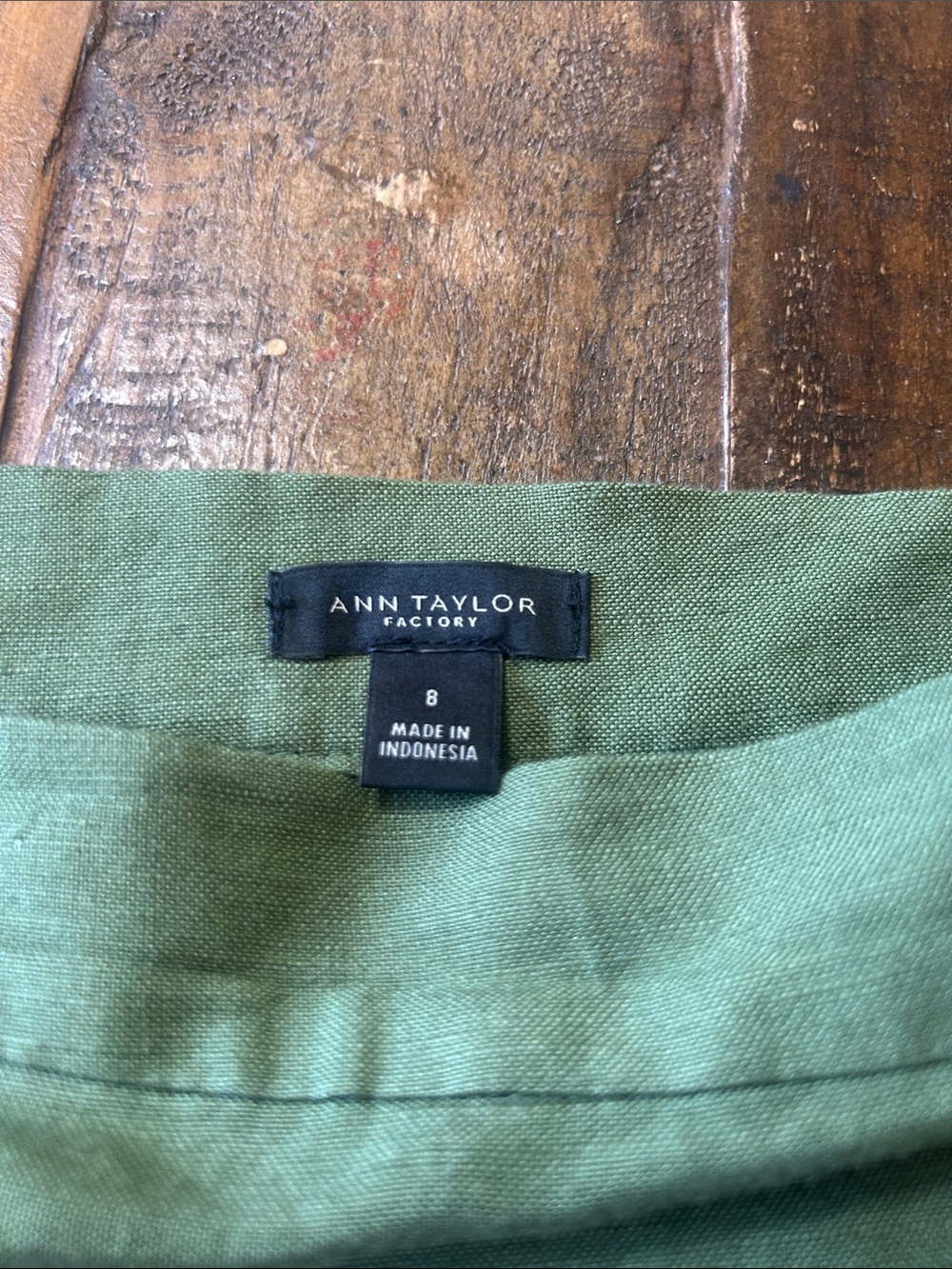 Ann Taylor Olive Ruffle Midi Skirt - Picture 2 of 11